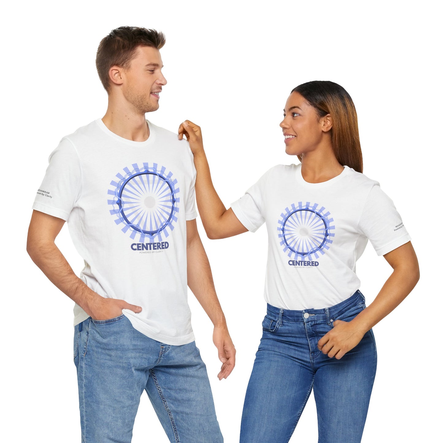 Centered Unisex Jersey Short Sleeve Tee - Casual Comfort for Everyday Wear