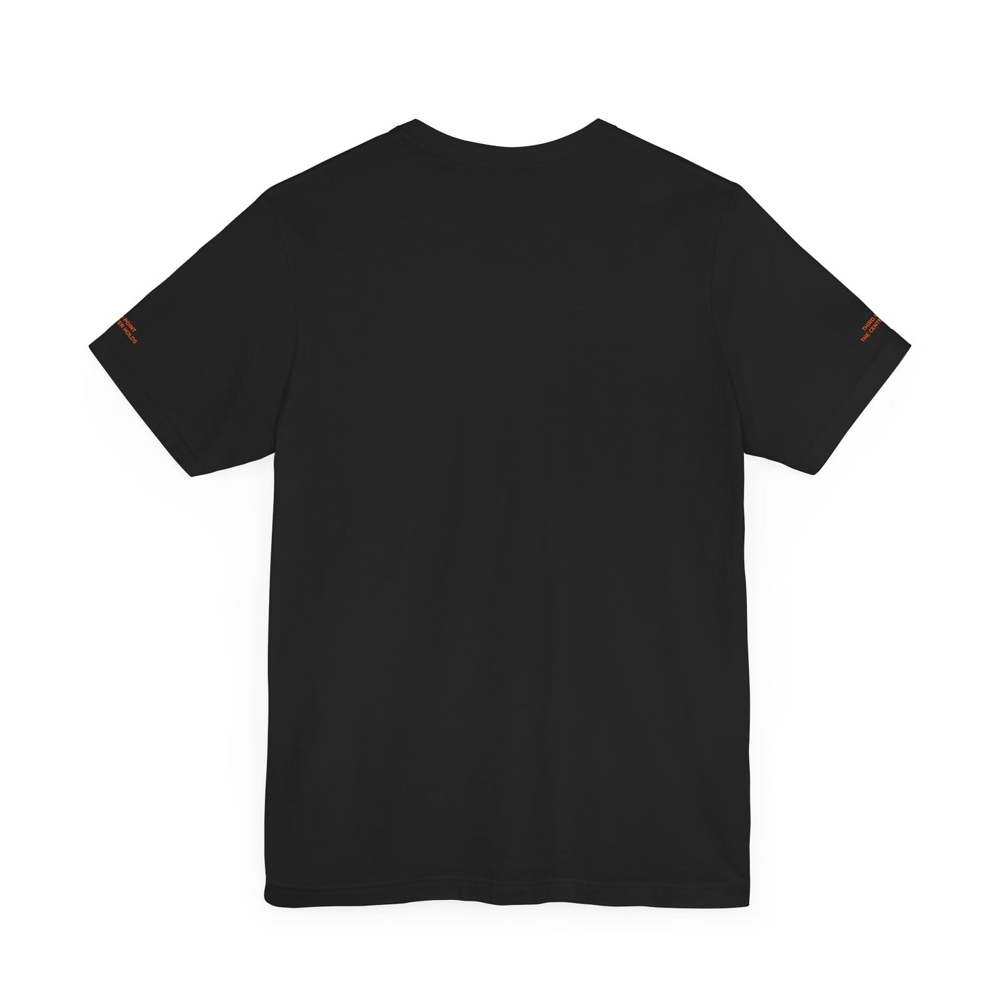 Unisex Jersey Short Sleeve Tee with 'AWAKE' Orange Triangle Design - Casual Comfort for Everyday Style