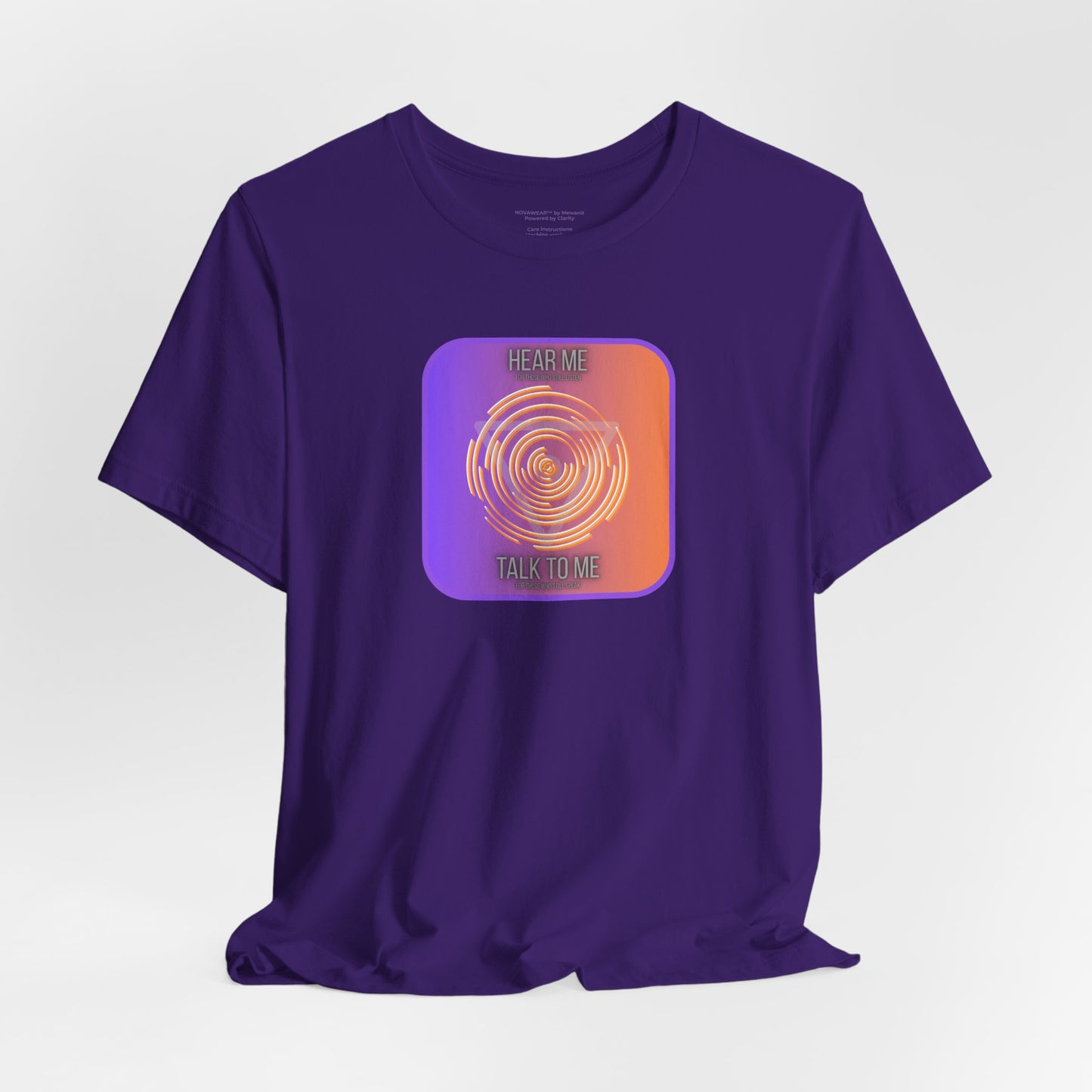 Inspirational Unisex Tee - 'Hear Me, Talk to Me' - Perfect for Conversations and Connection