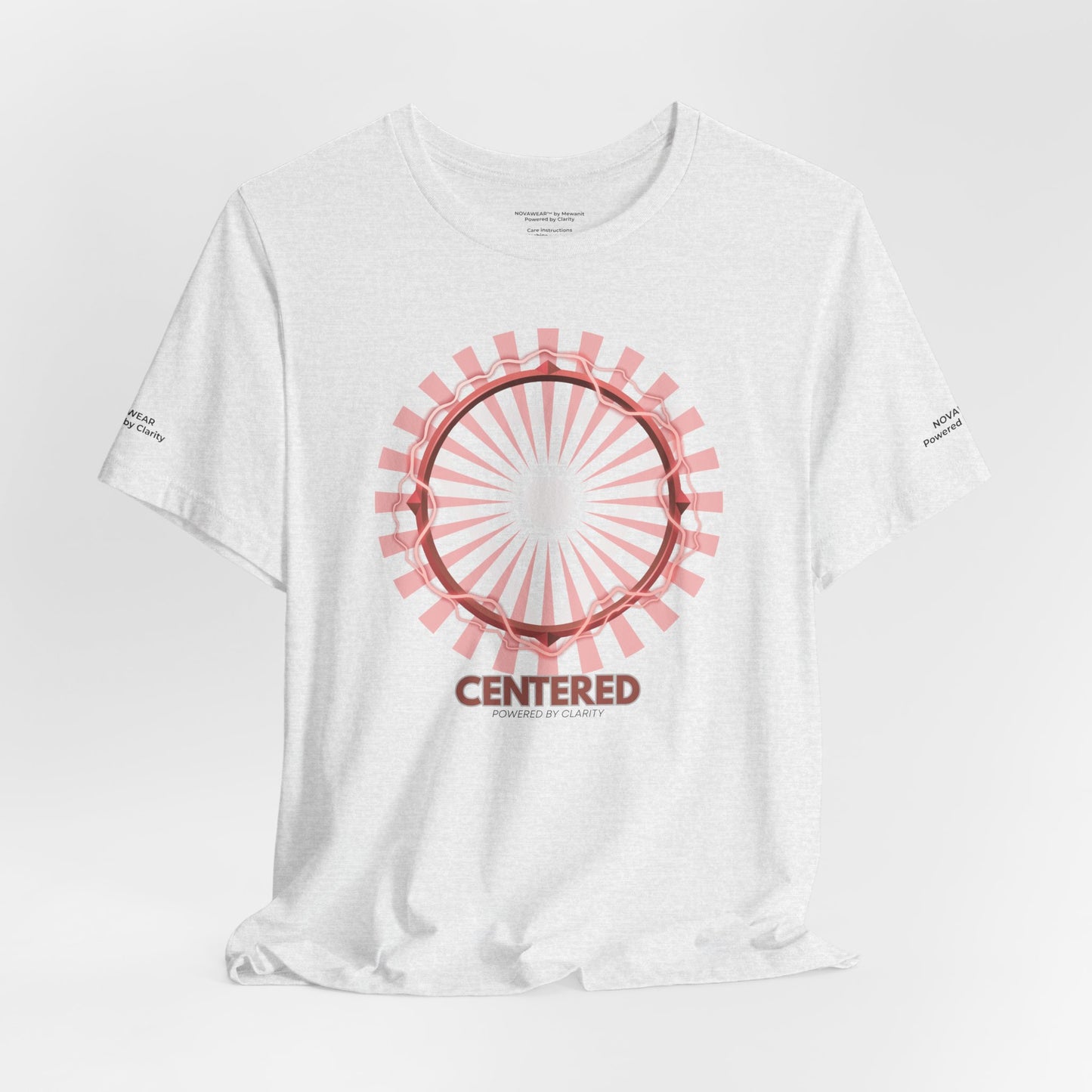 Centered Unisex Jersey Short Sleeve Tee - Inspirational Graphic T-Shirt for Mindfulness and Self-Care