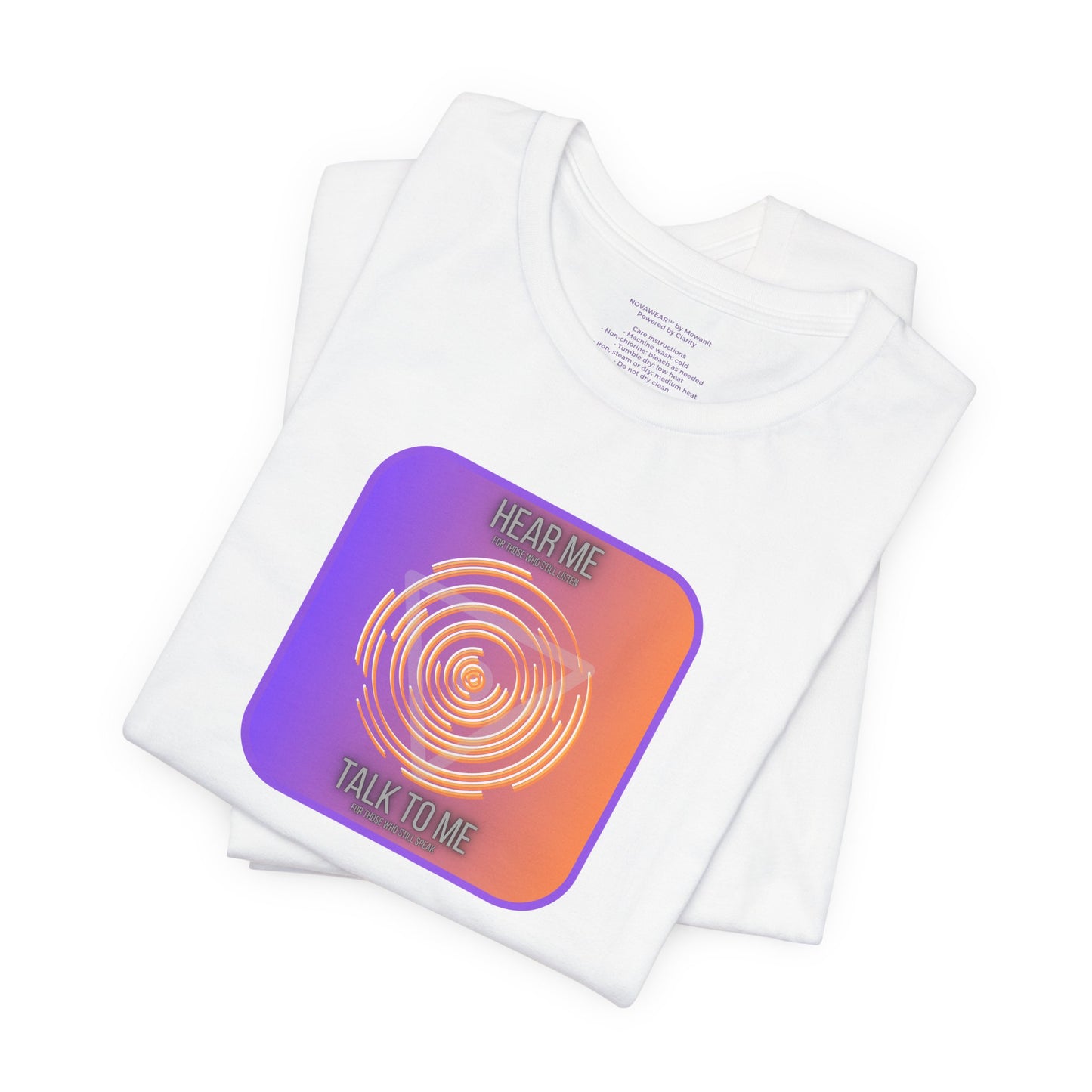 Inspirational Unisex Tee - 'Hear Me, Talk to Me' - Perfect for Conversations and Connection