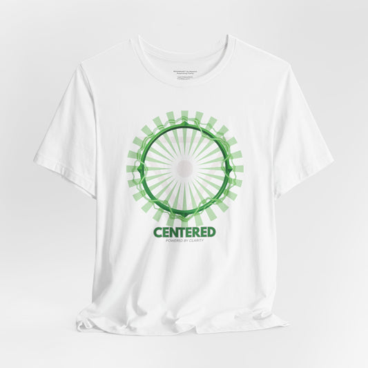 Centered Unisex Jersey Short Sleeve Tee - Mindfulness Inspired Design