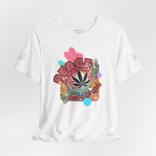 Peaceful Vibes Cannabis Tee