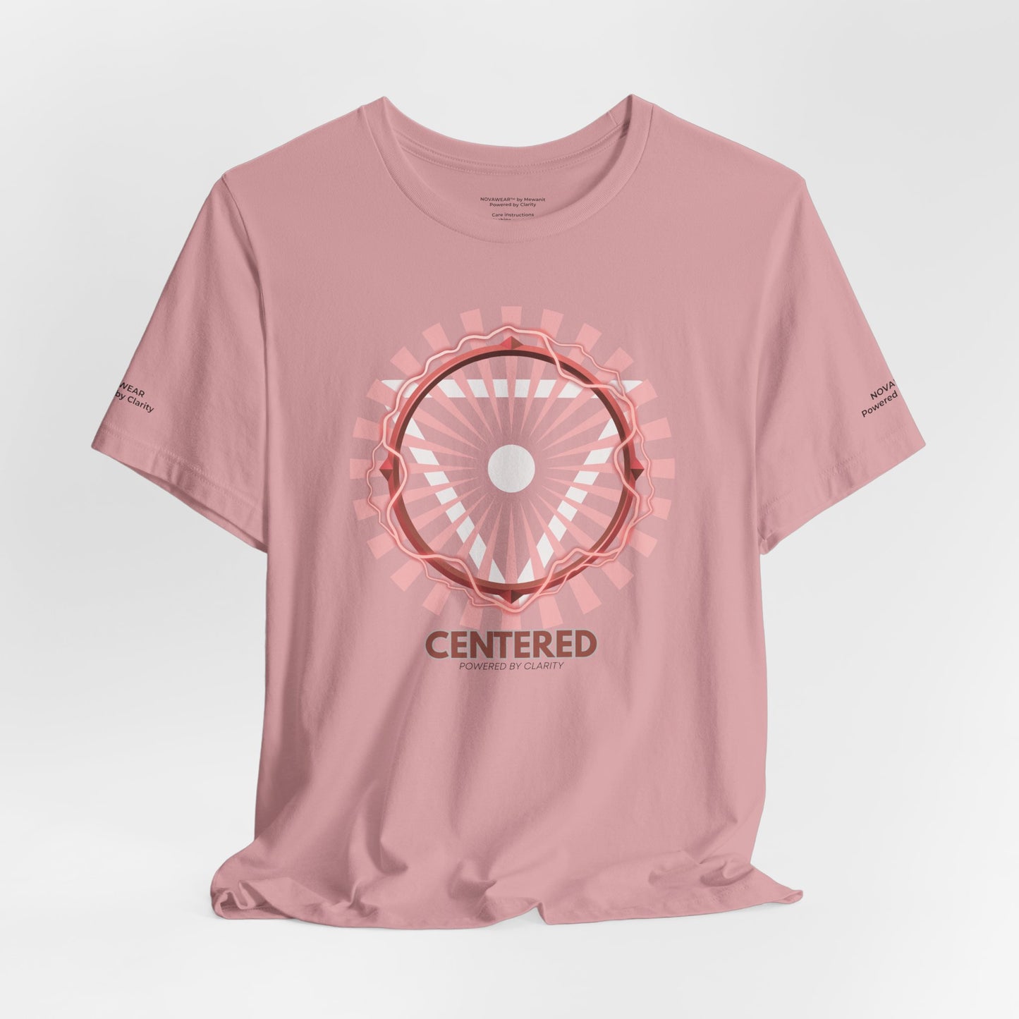 Centered Unisex Jersey Short Sleeve Tee - Inspirational Graphic T-Shirt for Mindfulness and Self-Care