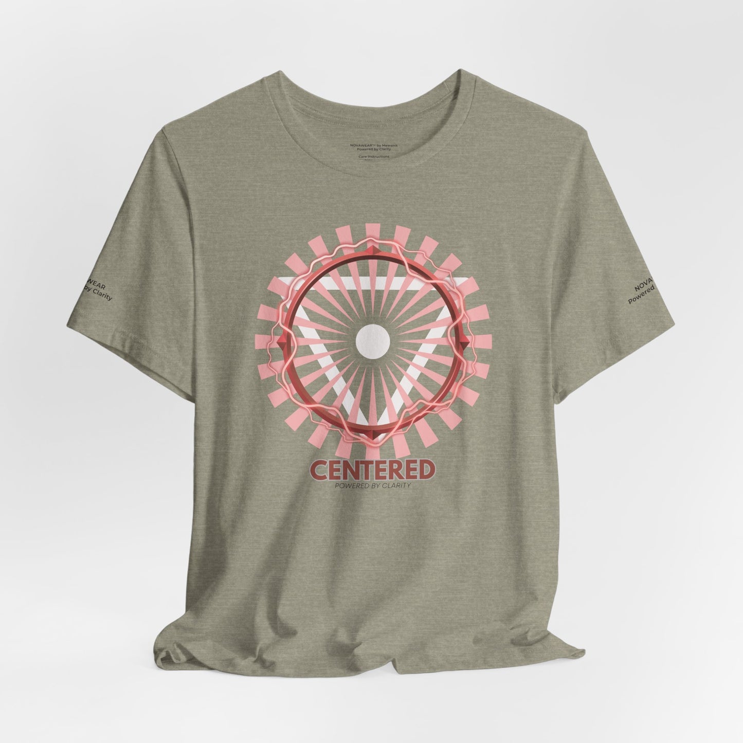 Centered Unisex Jersey Short Sleeve Tee - Inspirational Graphic T-Shirt for Mindfulness and Self-Care
