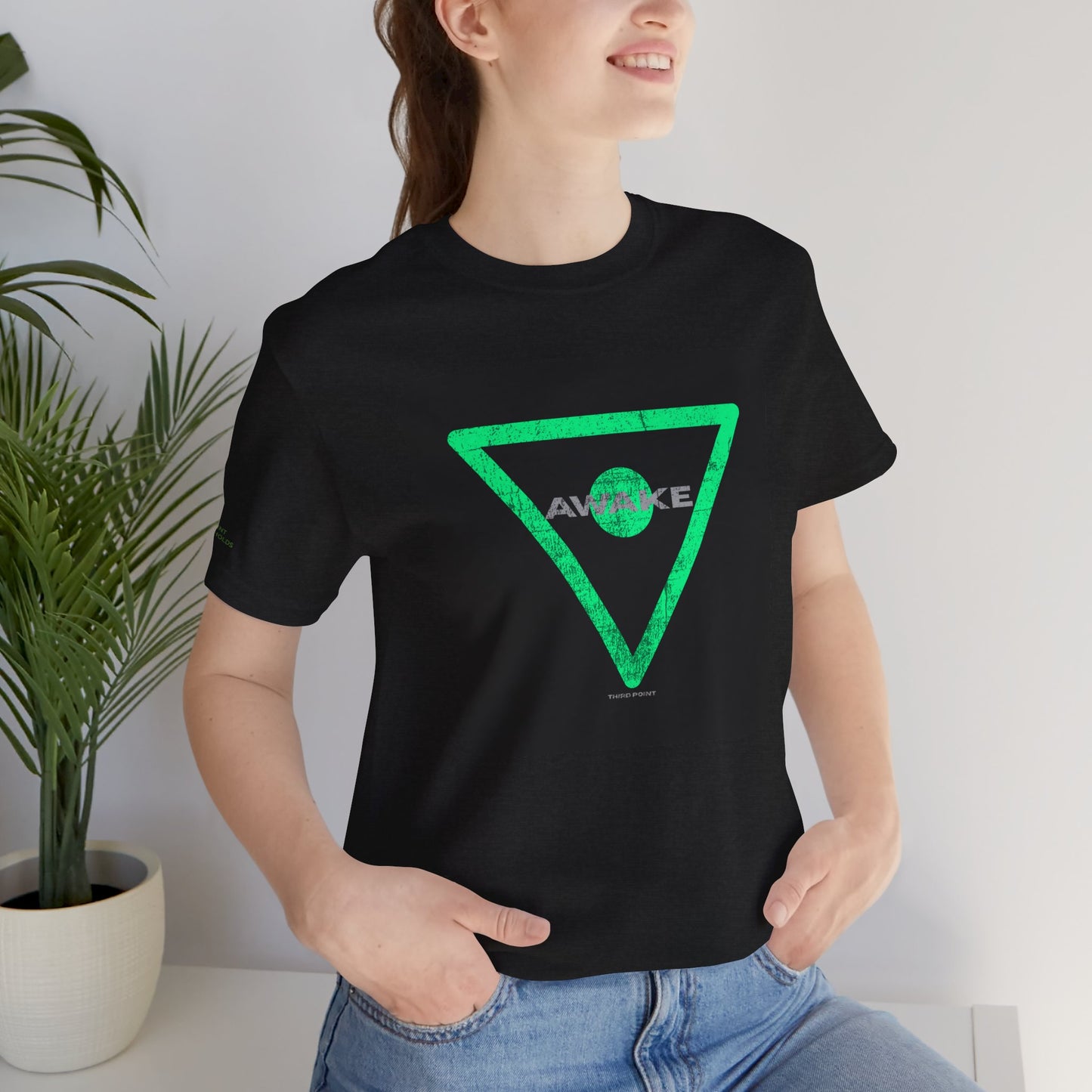 Awake Unisex Jersey Short Sleeve Tee - Grunge Stylish and Comfortable Graphic Tee