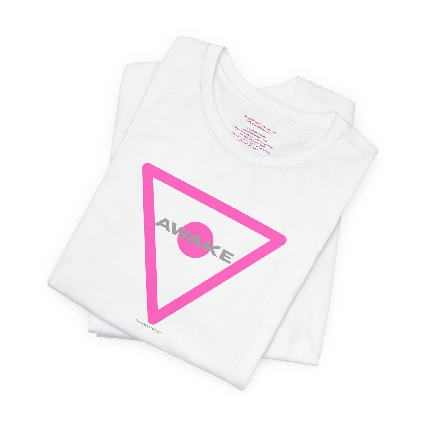 Awake Graphic Unisex Tee - Trendy White Jersey Shirt