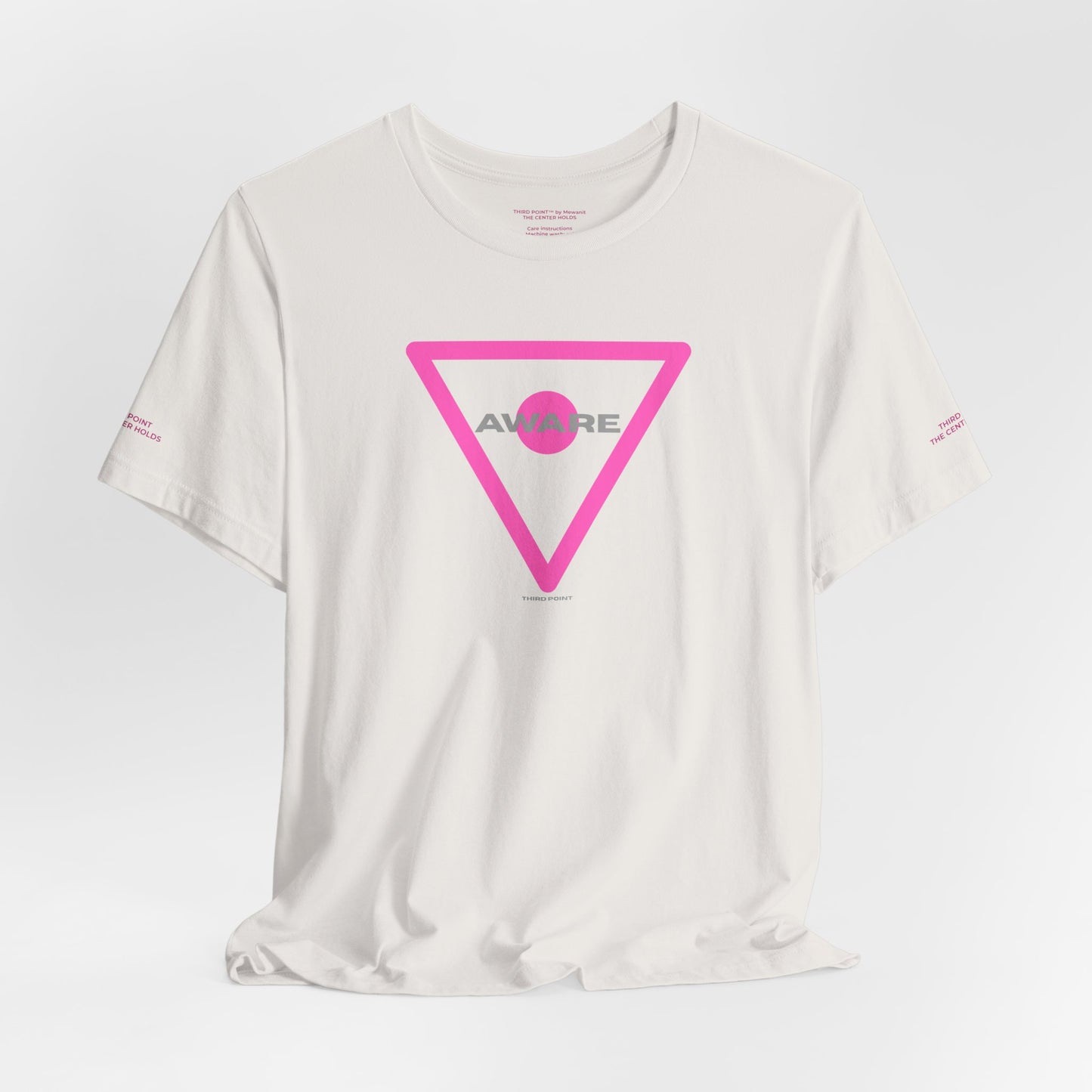 Trendy Unisex Tee - 'AWARE' Graphic Short Sleeve T-Shirt
