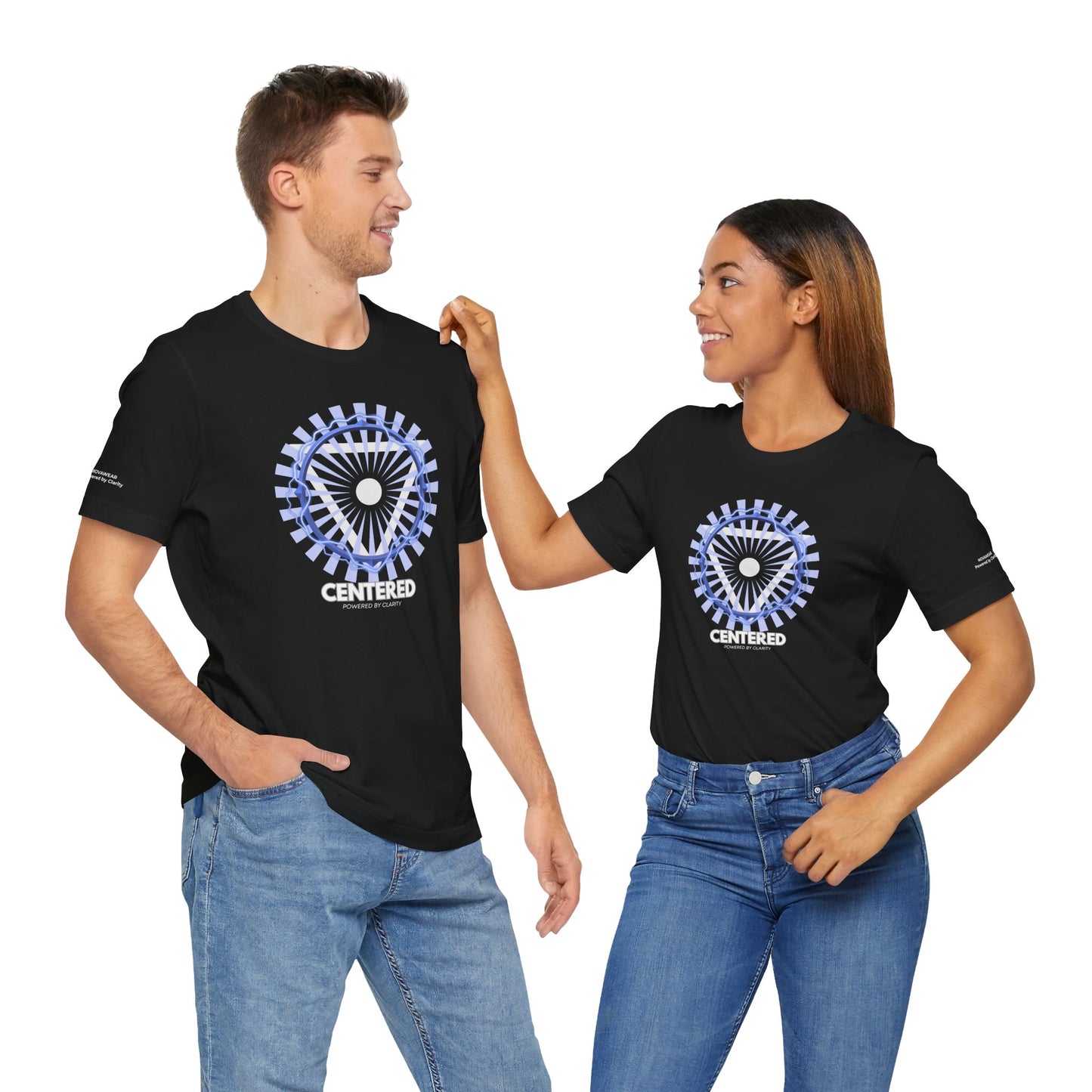 Centered Peace Unisex Jersey Tee - Calming Graphic Shirt