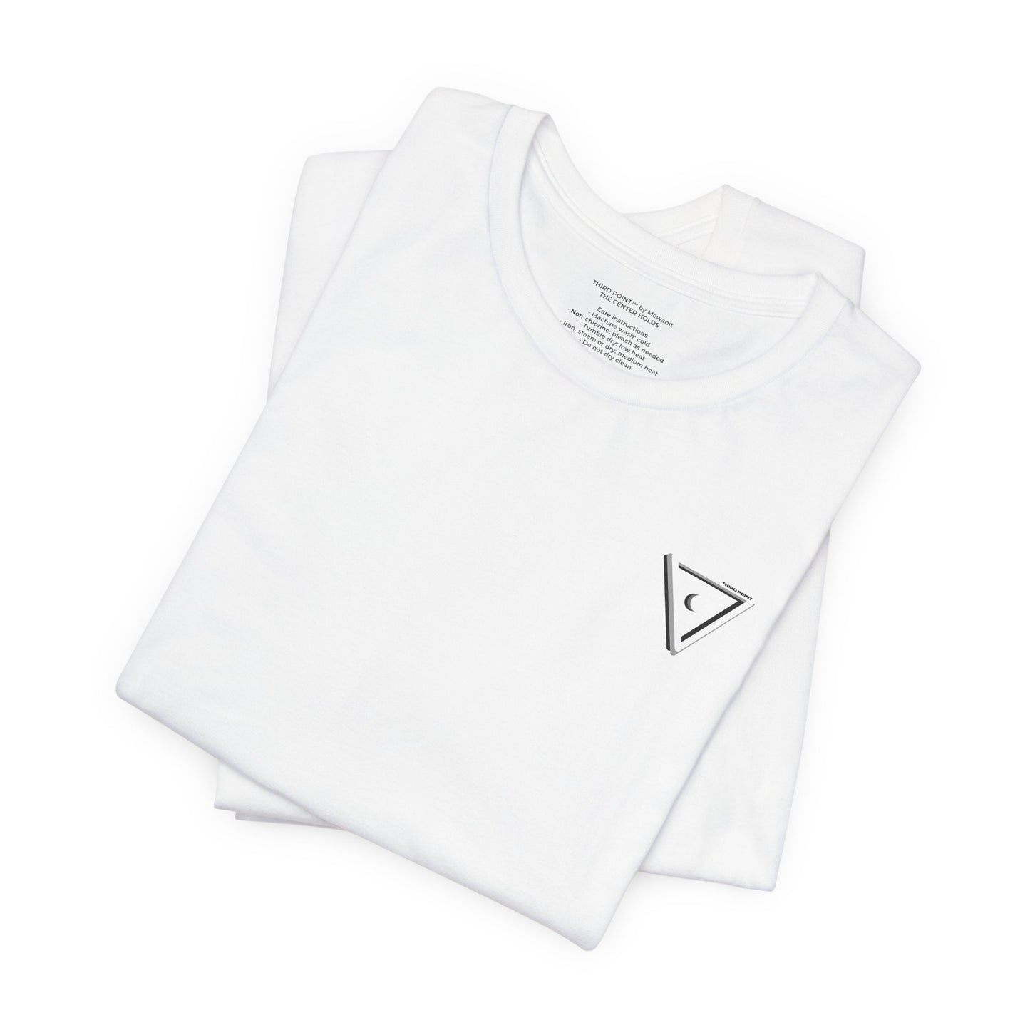 Third Point - Minimalist Triangle Unisex Tee - Casual Everyday Wear