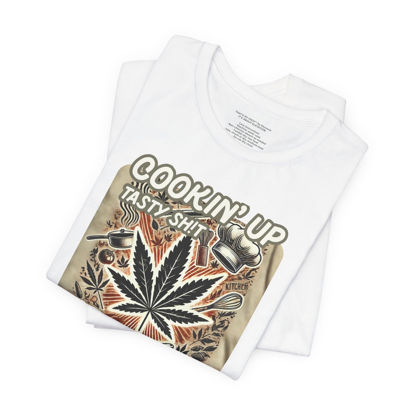 Cookin' Up Unisex Cannabis Tee - Fun & Stylish Short Sleeve T-Shirt