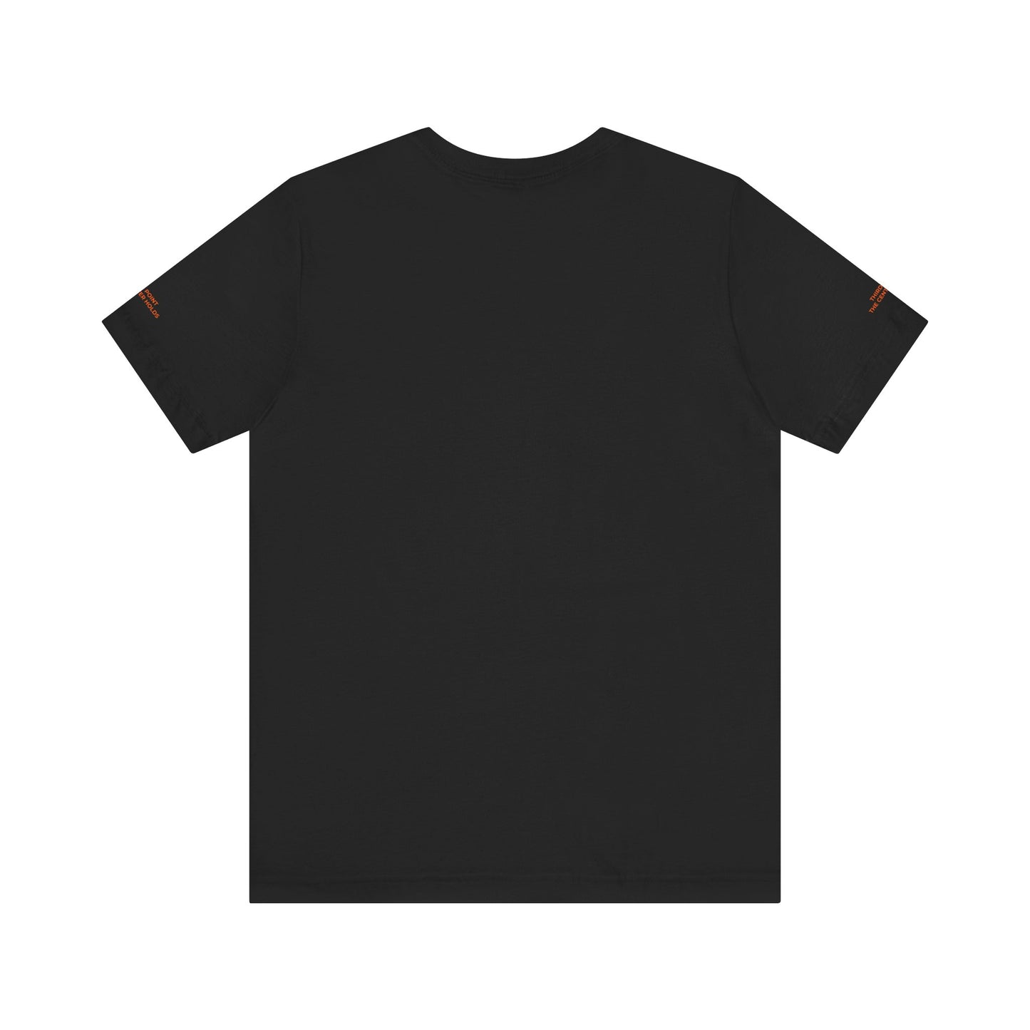 Unisex Jersey Short Sleeve Tee with 'AWAKE' Orange Triangle Design - Casual Comfort for Everyday Style