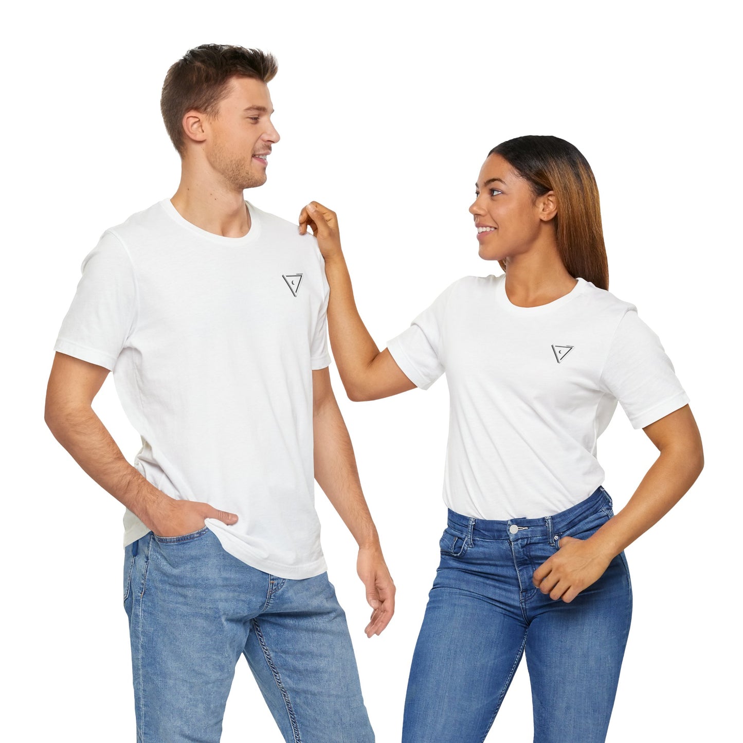 Third Point - Minimalist Triangle Unisex Tee - Casual Everyday Wear
