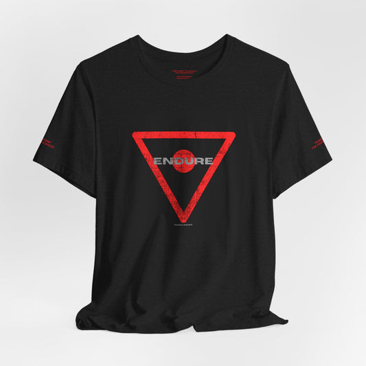 Endure Unisex Jersey Short Sleeve Tee - Grunge Motivational Graphic Tee for Everyday Wear