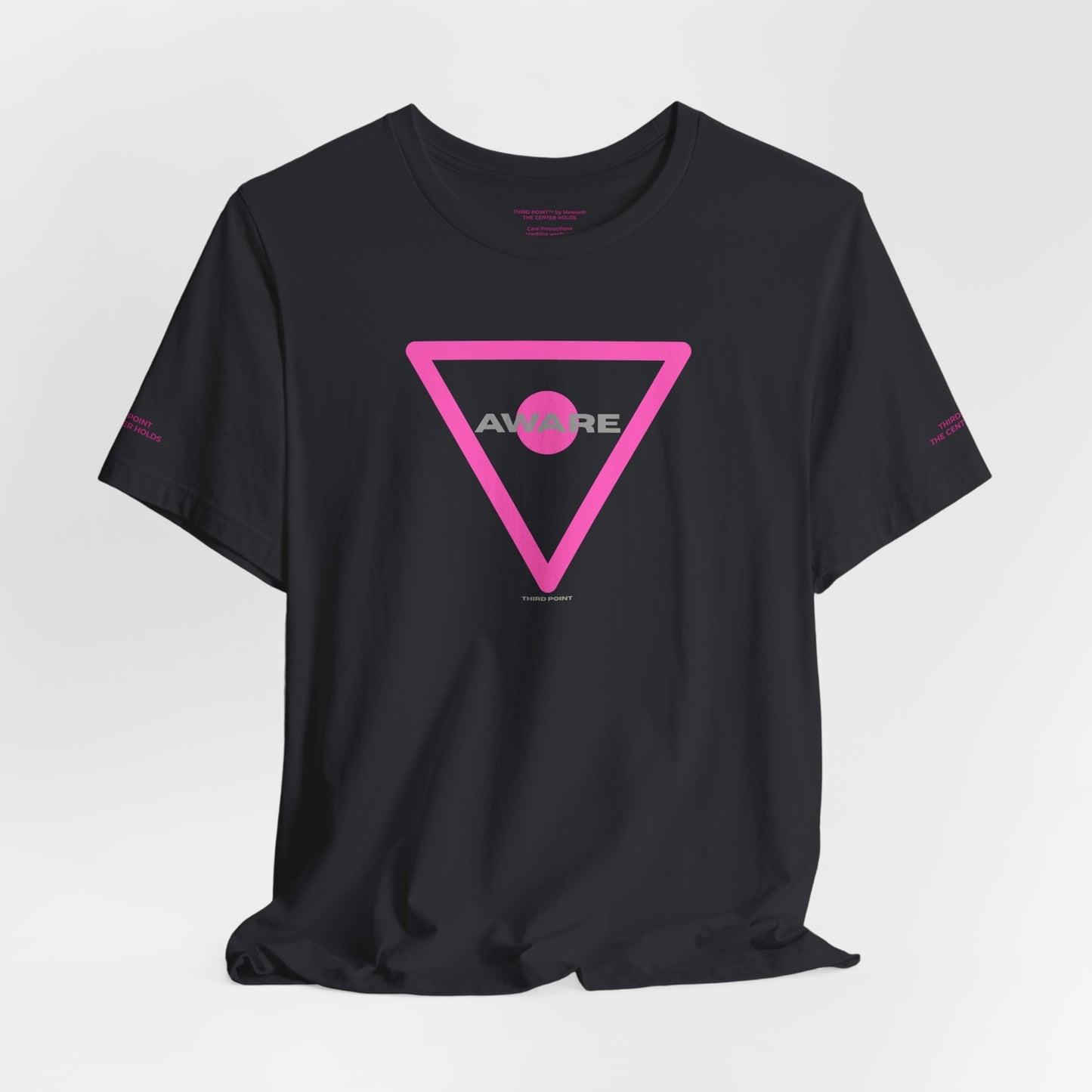 Trendy Unisex Tee - 'AWARE' Graphic Short Sleeve T-Shirt