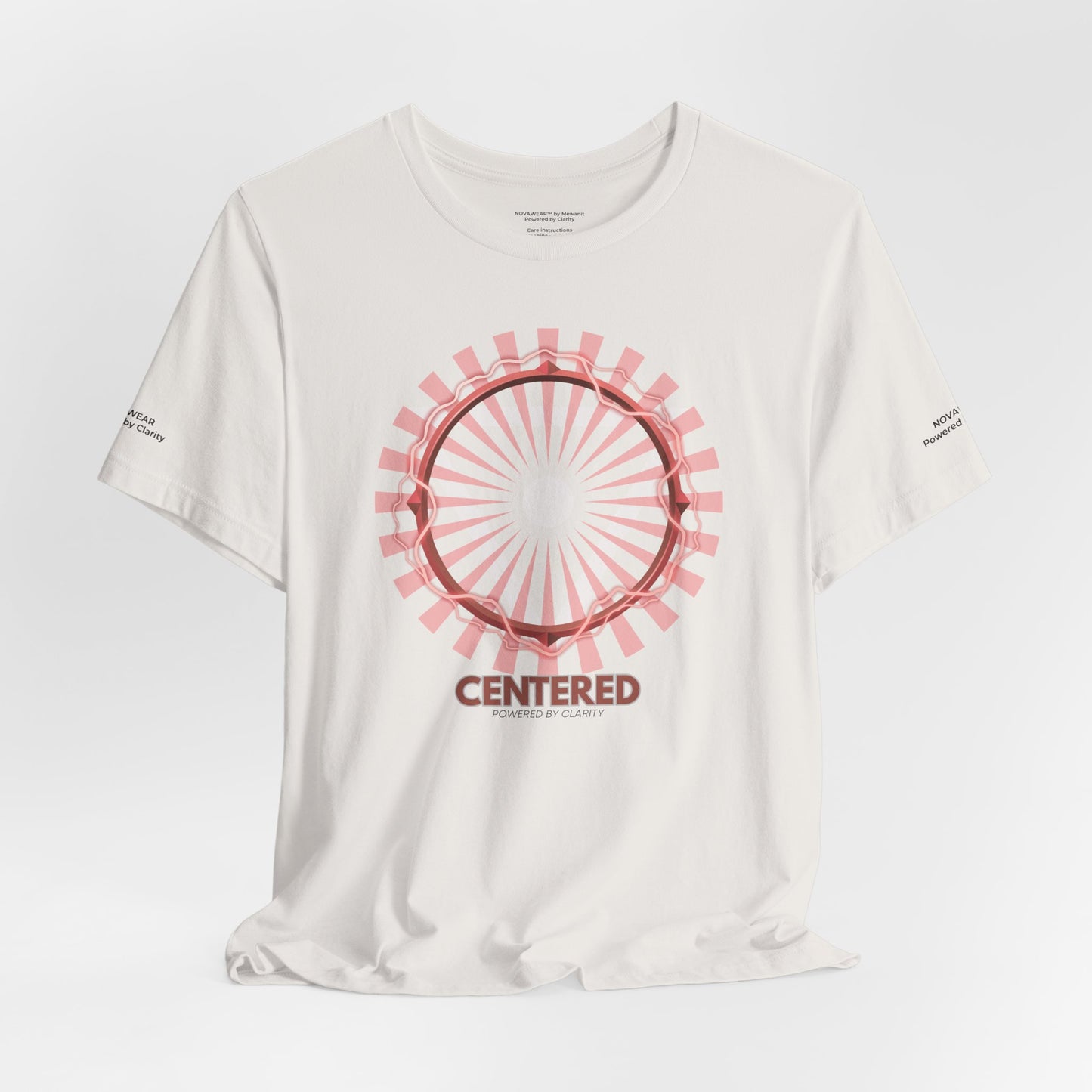 Centered Unisex Jersey Short Sleeve Tee - Inspirational Graphic T-Shirt for Mindfulness and Self-Care