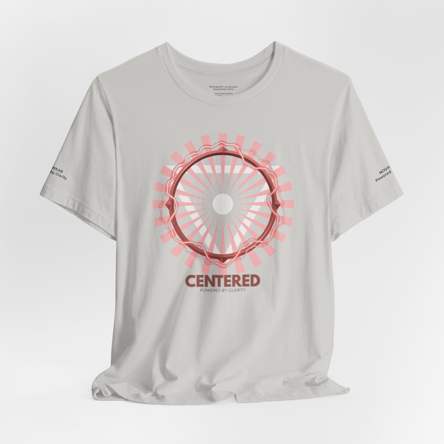 Centered Unisex Jersey Short Sleeve Tee - Inspirational Graphic T-Shirt for Mindfulness and Self-Care