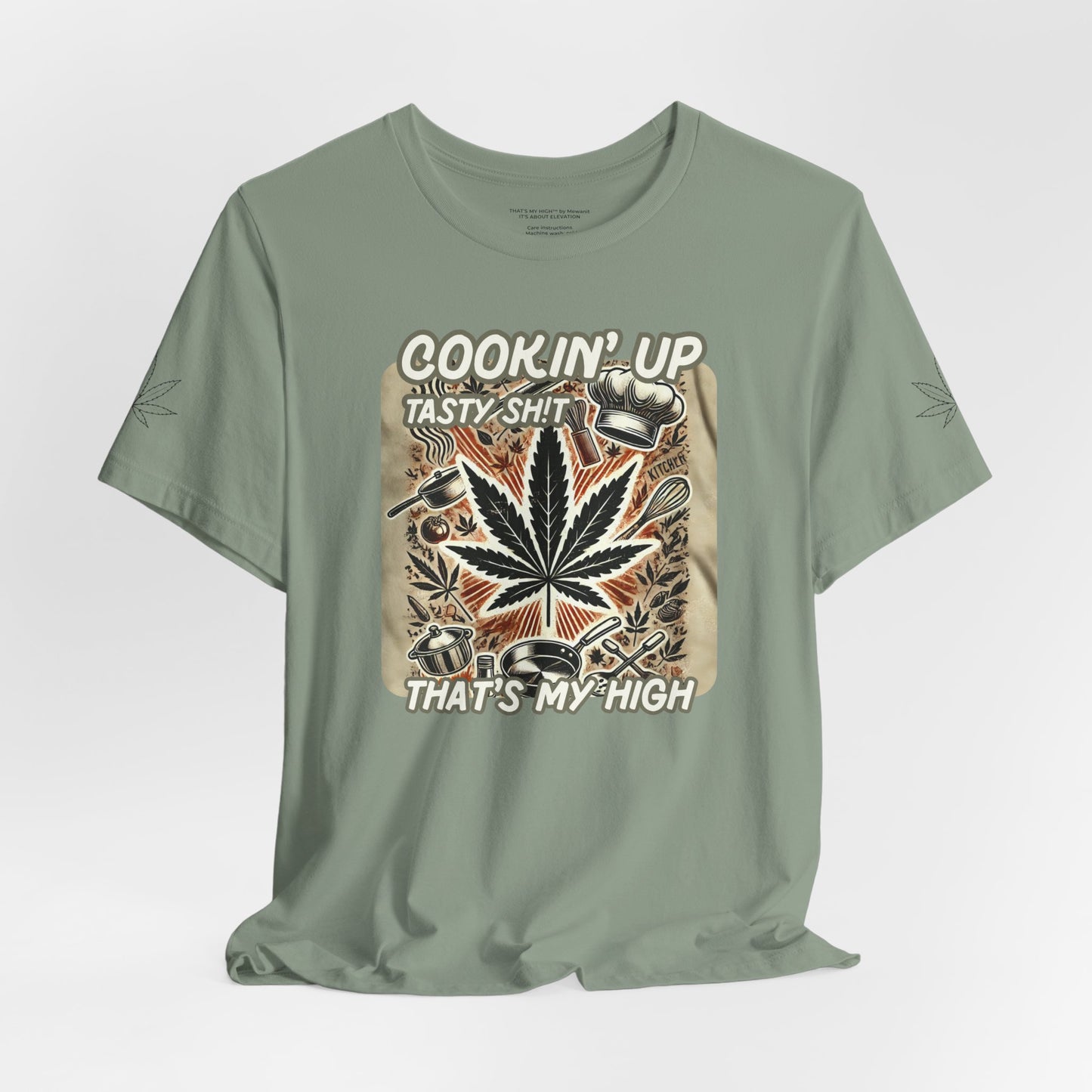 Cookin' Up Unisex Cannabis Tee - Fun & Stylish Short Sleeve T-Shirt