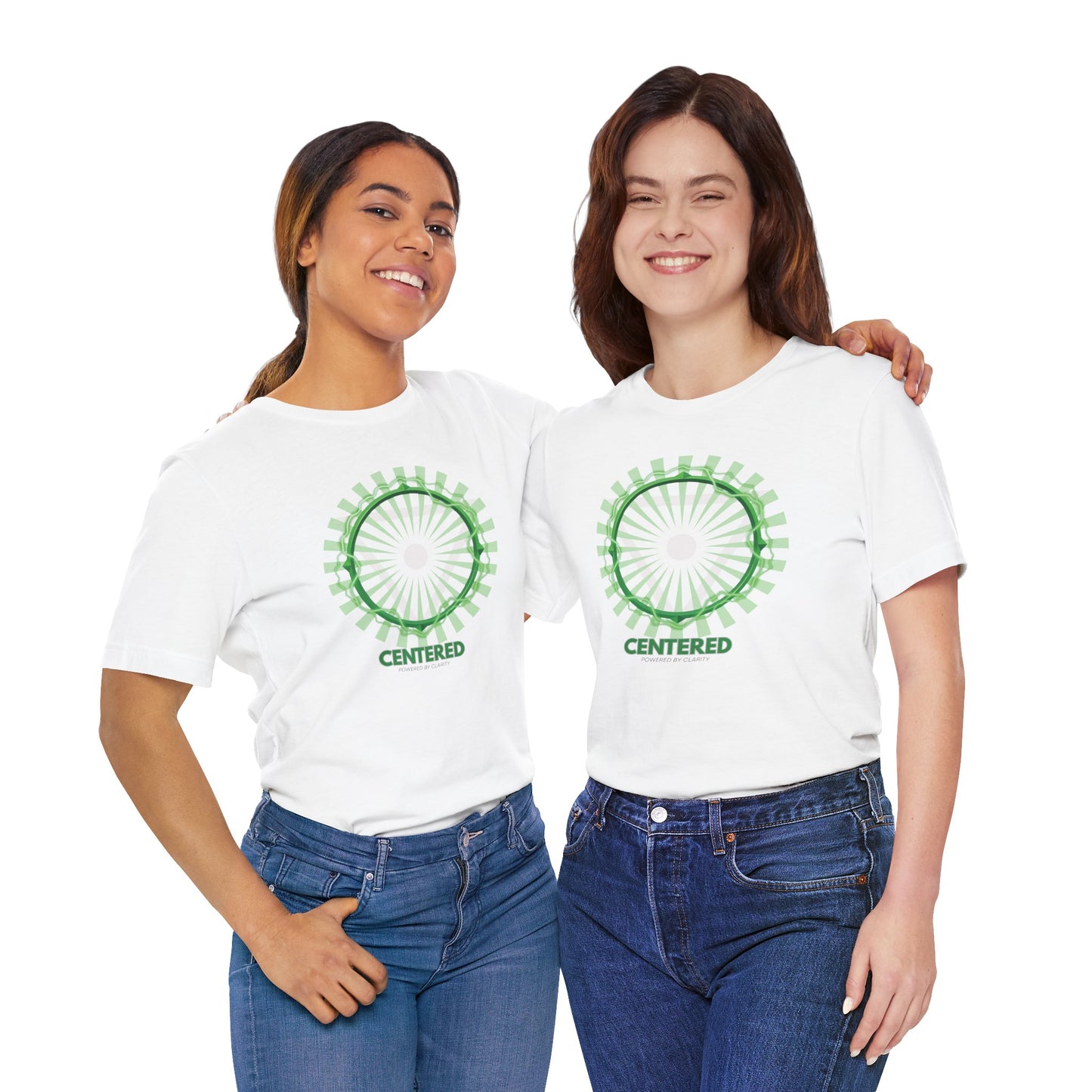 Centered Unisex Jersey Short Sleeve Tee - Mindfulness Inspired Design