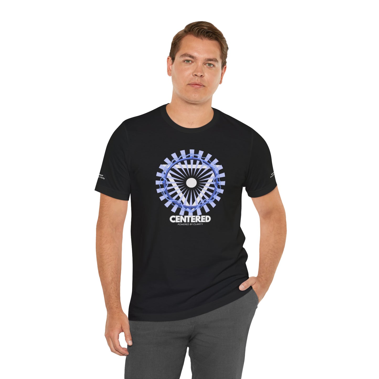 Centered Peace Unisex Jersey Tee - Calming Graphic Shirt