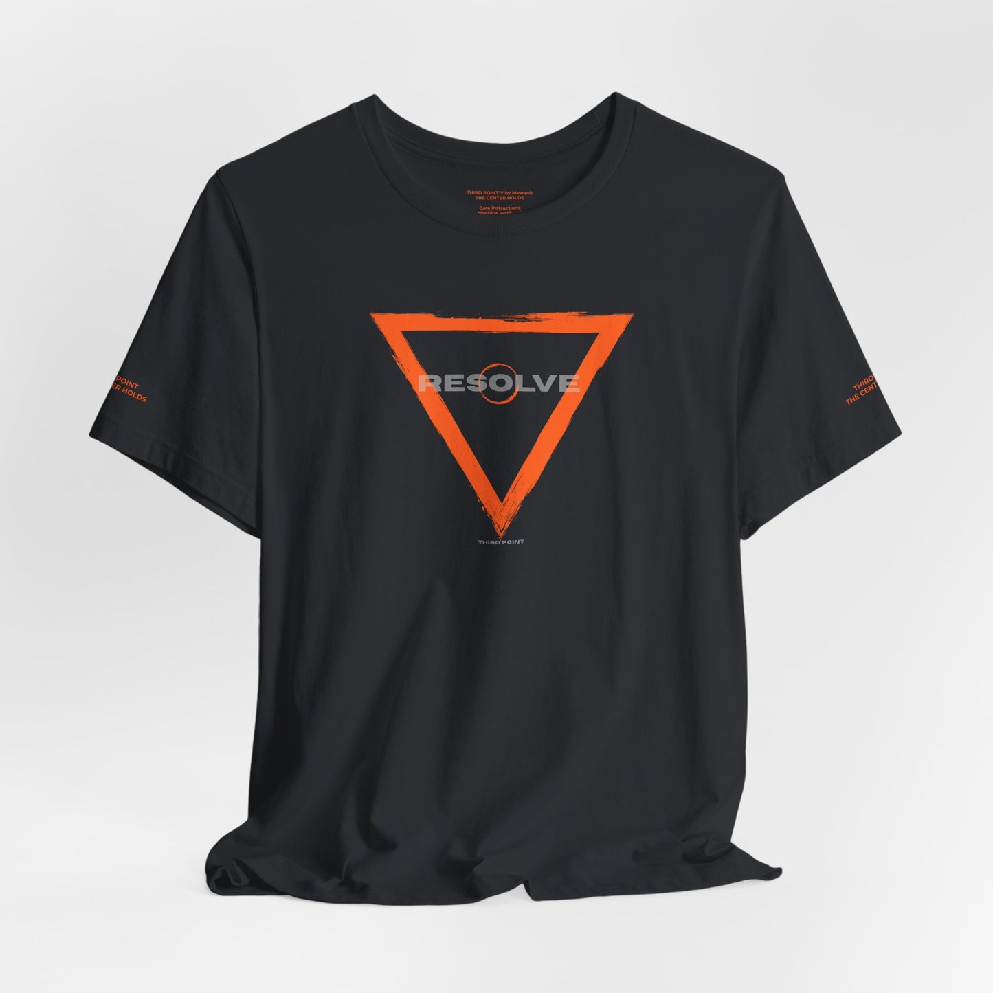 Bold Triangle Graphic Unisex Tee - 'RESOLVE' Casual Streetwear for Everyday Style