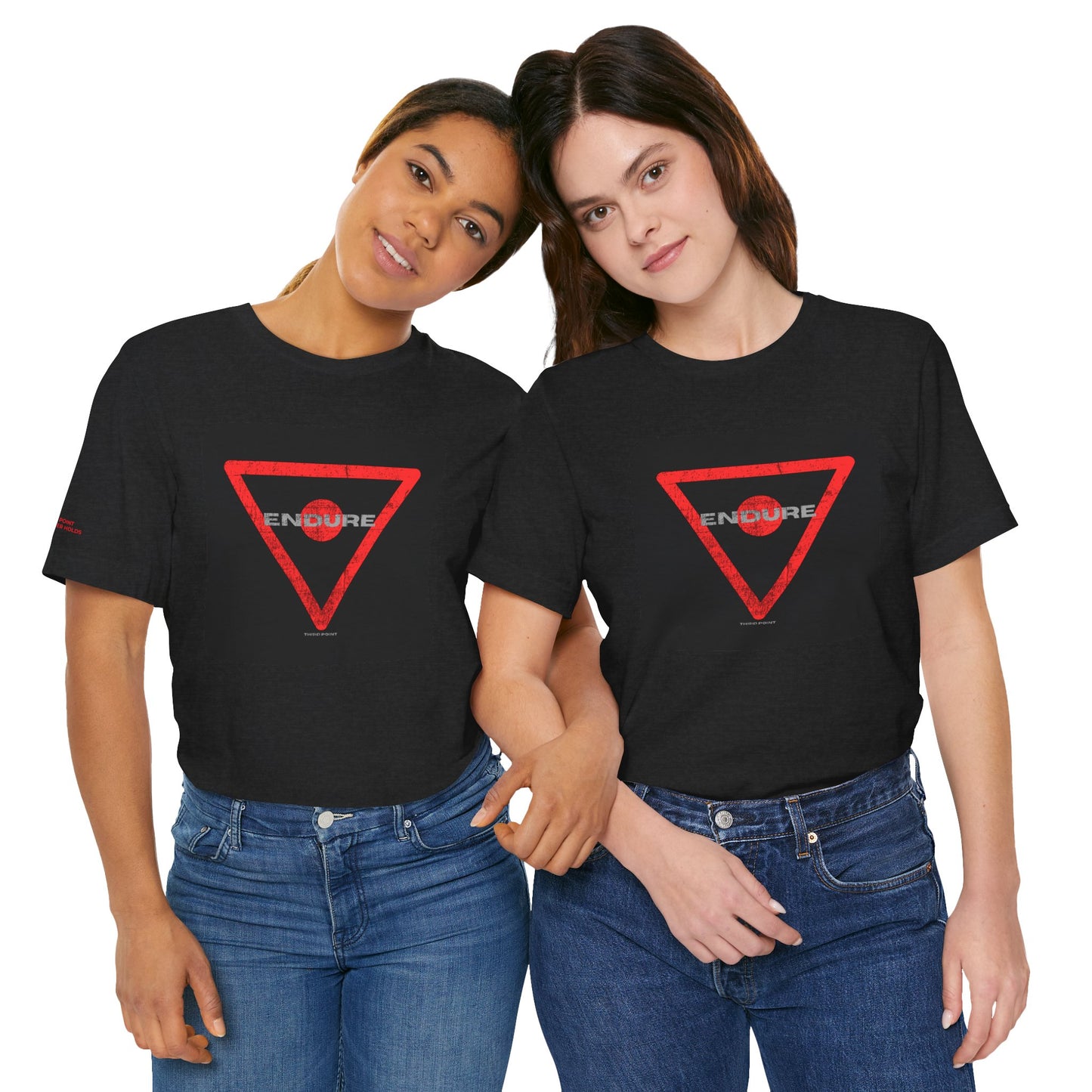 Endure Unisex Jersey Short Sleeve Tee - Grunge Motivational Graphic Tee for Everyday Wear