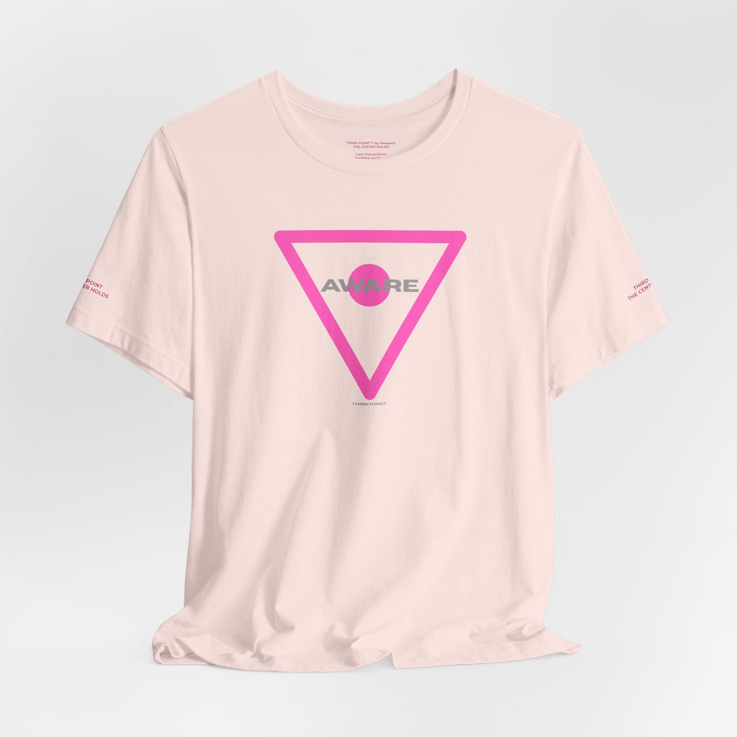 Trendy Unisex Tee - 'AWARE' Graphic Short Sleeve T-Shirt