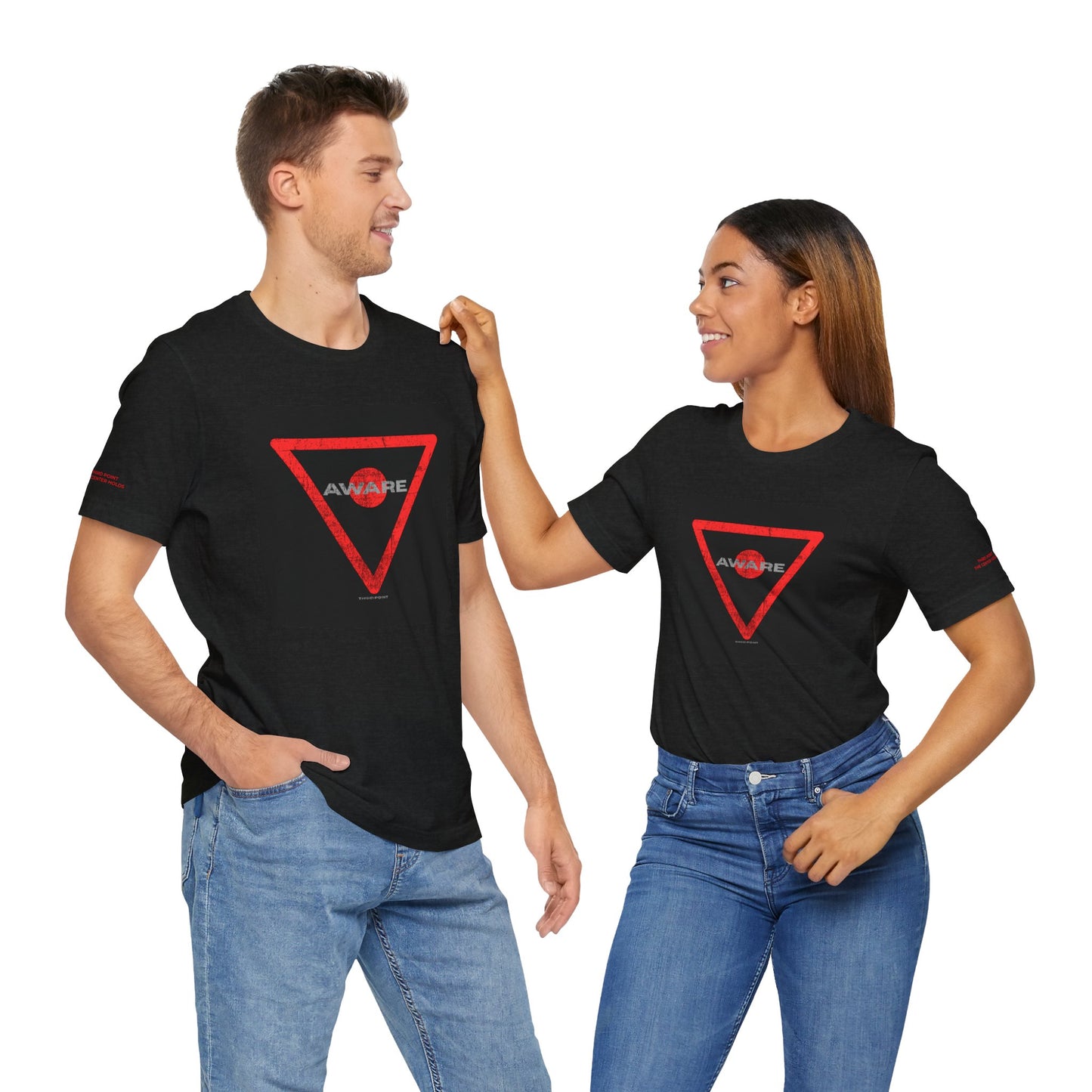 Unisex AWARE Graphic Tee - Grunge - Awareness & Social Responsibility