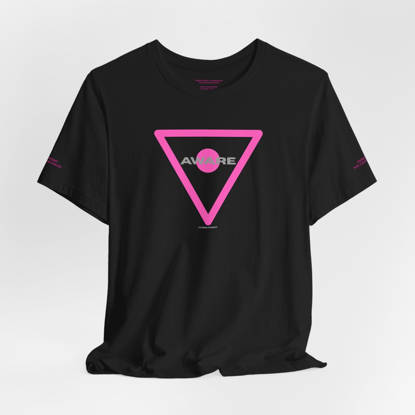 Trendy Unisex Tee - 'AWARE' Graphic Short Sleeve T-Shirt