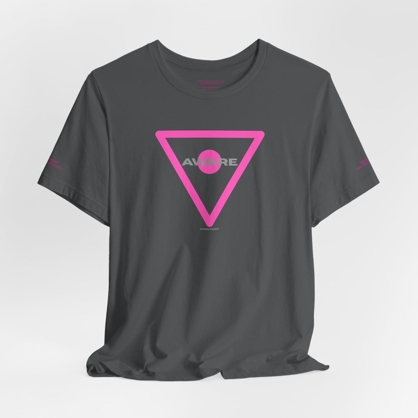 Trendy Unisex Tee - 'AWARE' Graphic Short Sleeve T-Shirt