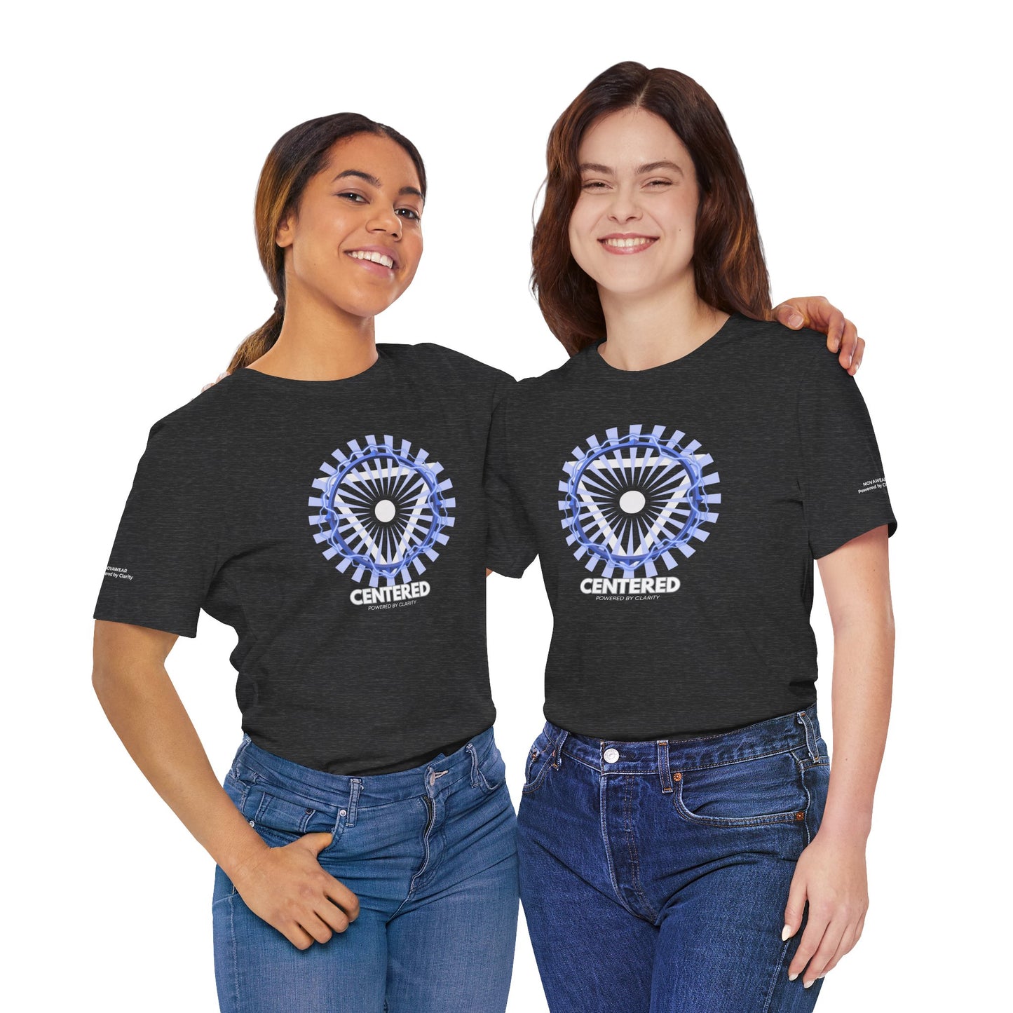 Centered Peace Unisex Jersey Tee - Calming Graphic Shirt