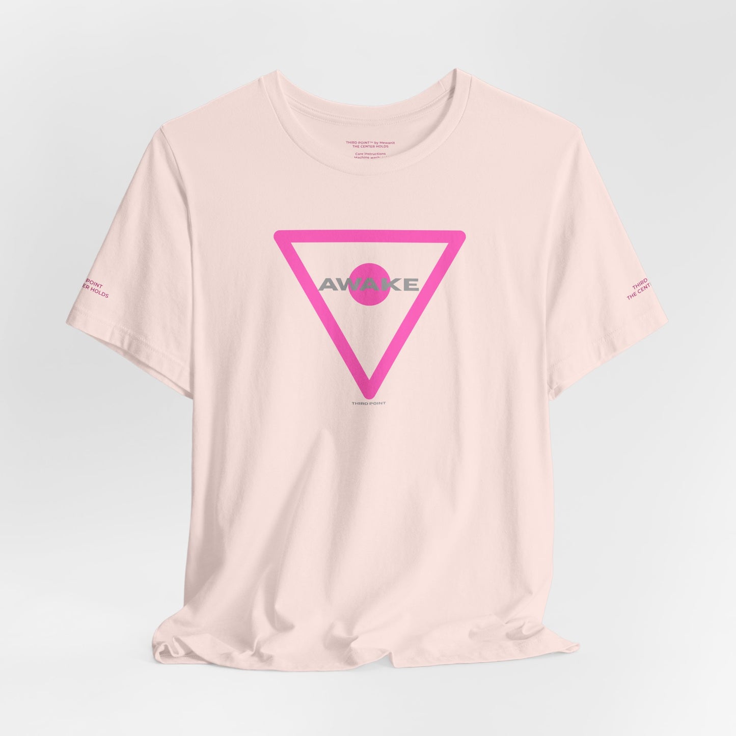 Awake Graphic Unisex Tee - Trendy White Jersey Shirt