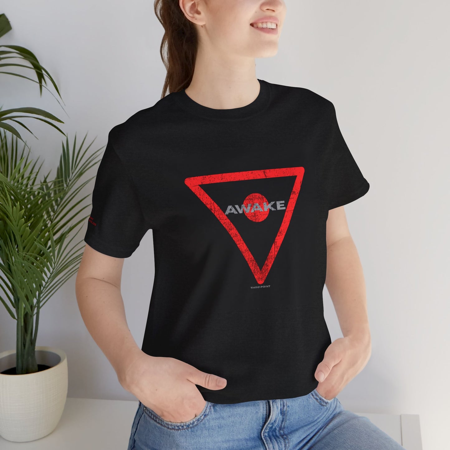 Awake Unisex Jersey Short Sleeve Tee – Grunge Trendy Graphic Tee for Everyday Style