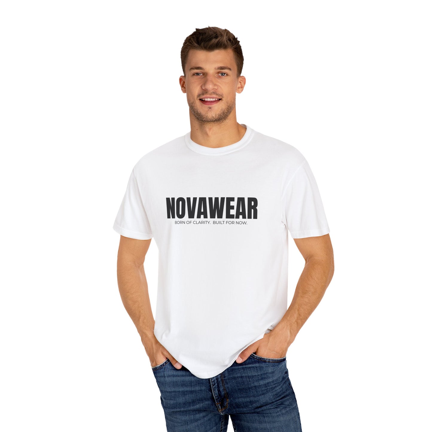 NOVAWEAR Logo - Unisex Garment-Dyed T-shirt